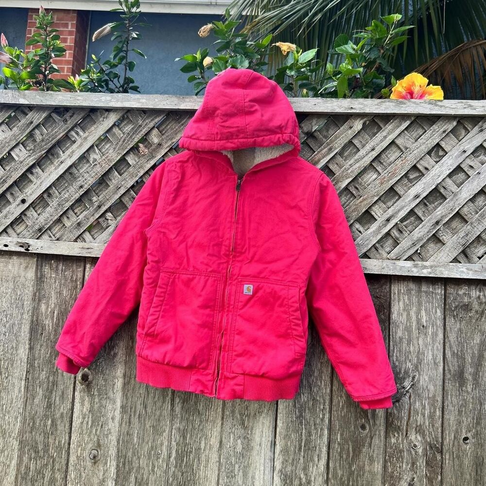 Carhartt vtg 2000s Pink warm fur lined workwear jacket